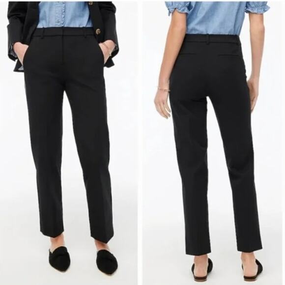J. Crew Kallie Pant Straight Leg Classic Fit Black NWOT 4 - Picture 1 of 9